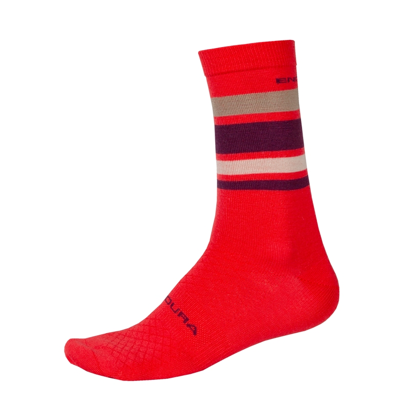 BaaBaa Calcetines Invierno Merino Stripe Naranja Talla S/M