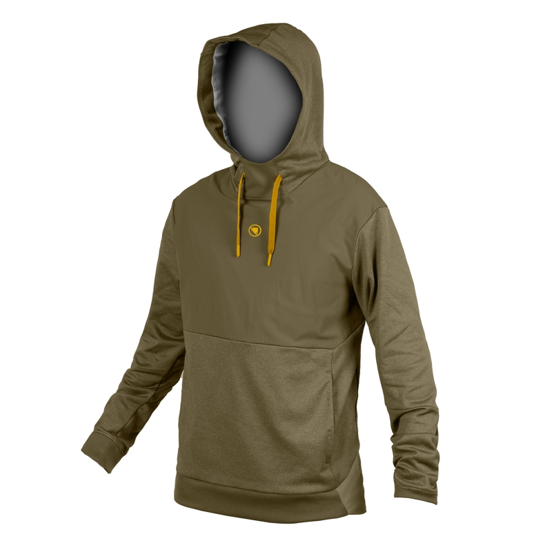 Felpa MTB Trailster Tech Hoodie Verde Taglia S