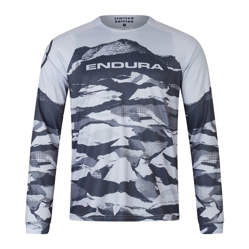 MTB MTB Camisa de manga longa Mountain Camo Ltd L/S Tamanho da camuflagem S