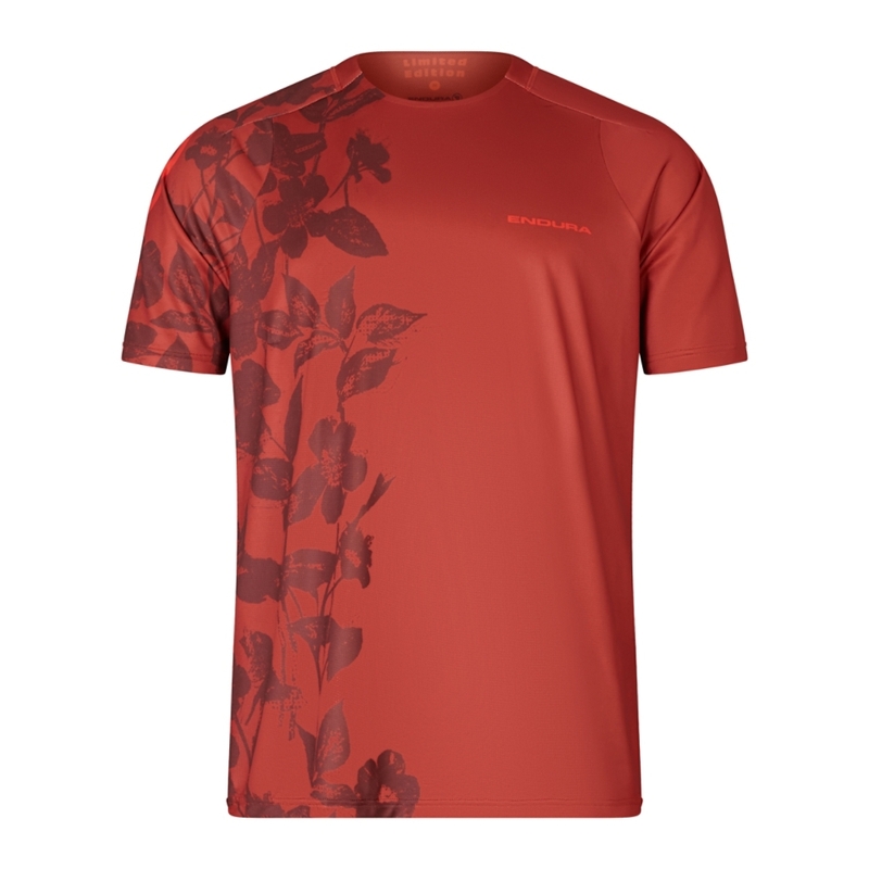 Short sleeve shirt botanic ltd printed s/s tee red size l