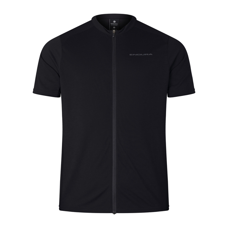 Loop Zipped Short Sleeve Gravel Jersey Black Size L