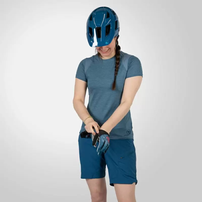 SingleTrack S/S Jersey Damen Kurzarmshirt Blau Größe XS #4