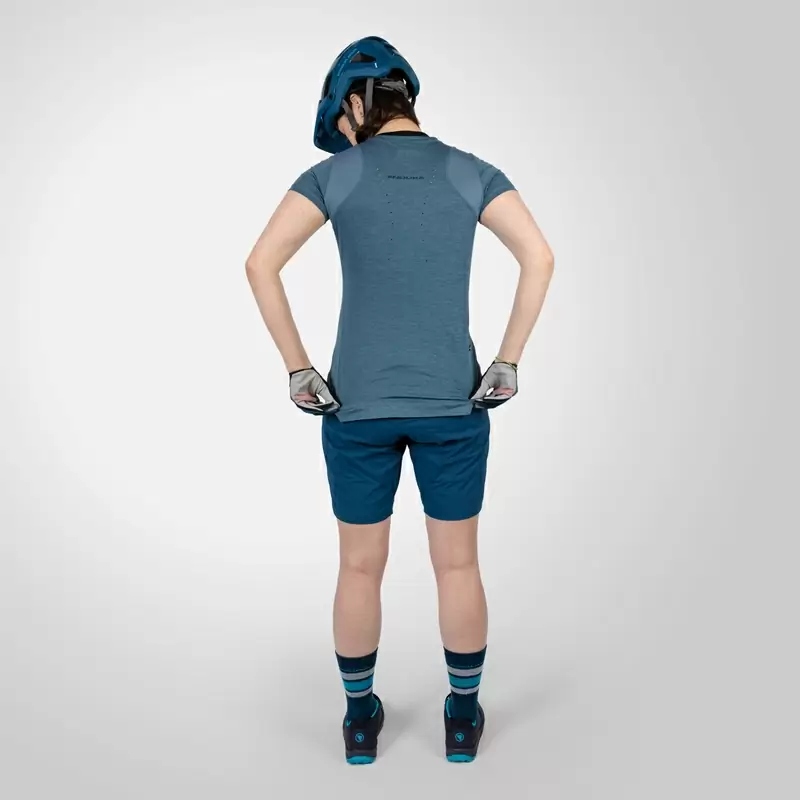 SingleTrack S/S Jersey Damen Kurzarmshirt Blau Größe XS #7