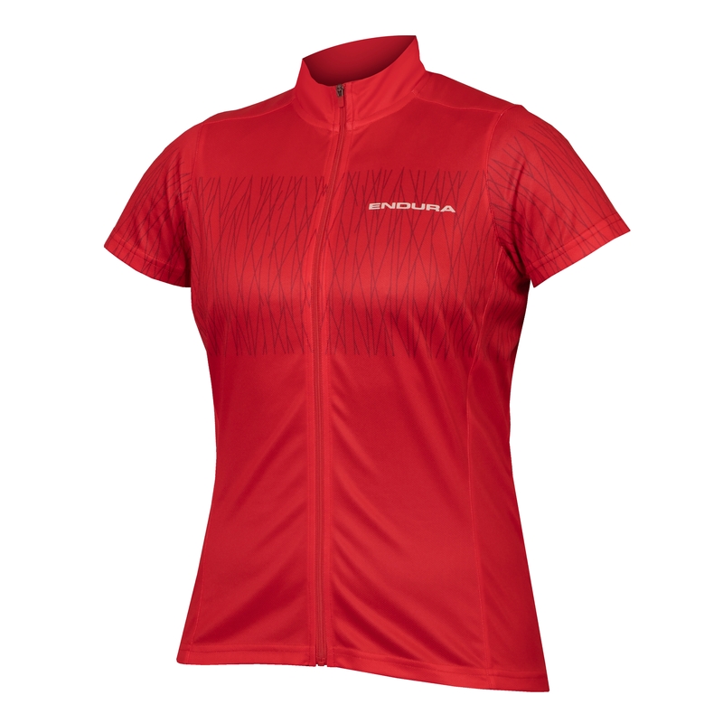 Hummvee Ray S/S Jersey Damen Kurzarmshirt Rot Größe XS