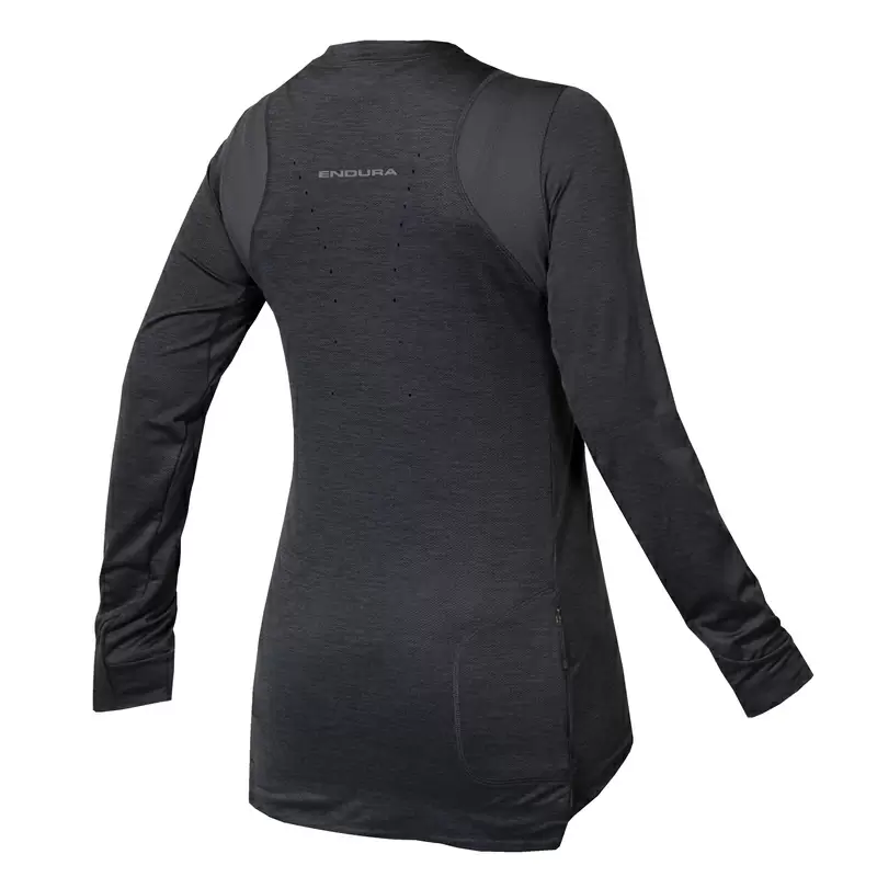 Camisa SingleTrack L/S Jersey de manga comprida para mulheres cinza tamanho XS #1