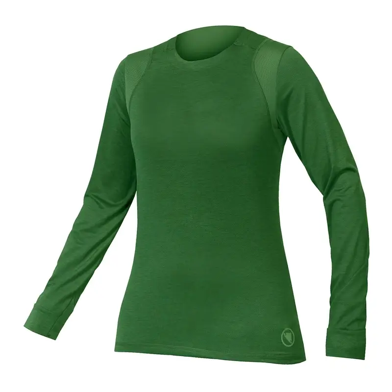 Maglia MTB A Maniche Lunghe Singletrack Donna Machair Green Taglia XL - image