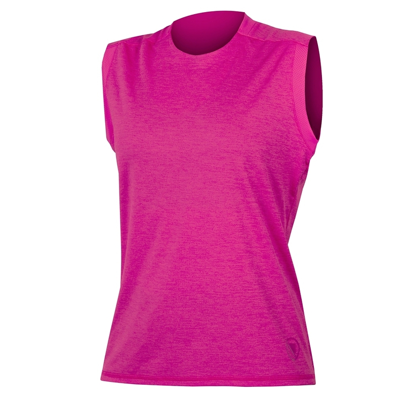 Singletrack Ärmelloses Damen MTB Trikot Pink Pop Größe XL