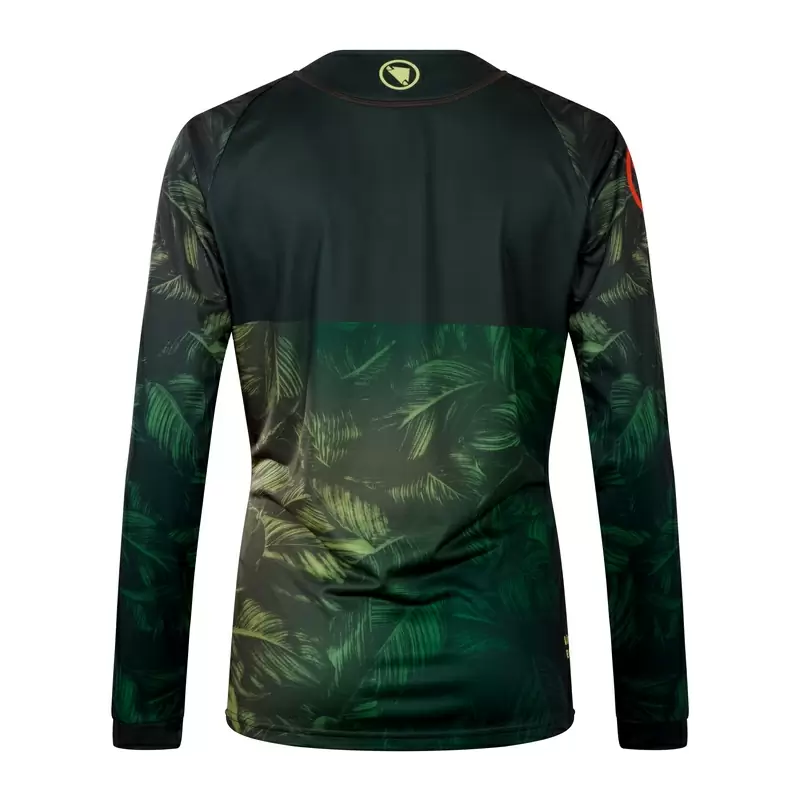 Maglia Manica Lunga Tropical L/S Tee LTD Grafica da Donna Verde Taglia XL #1
