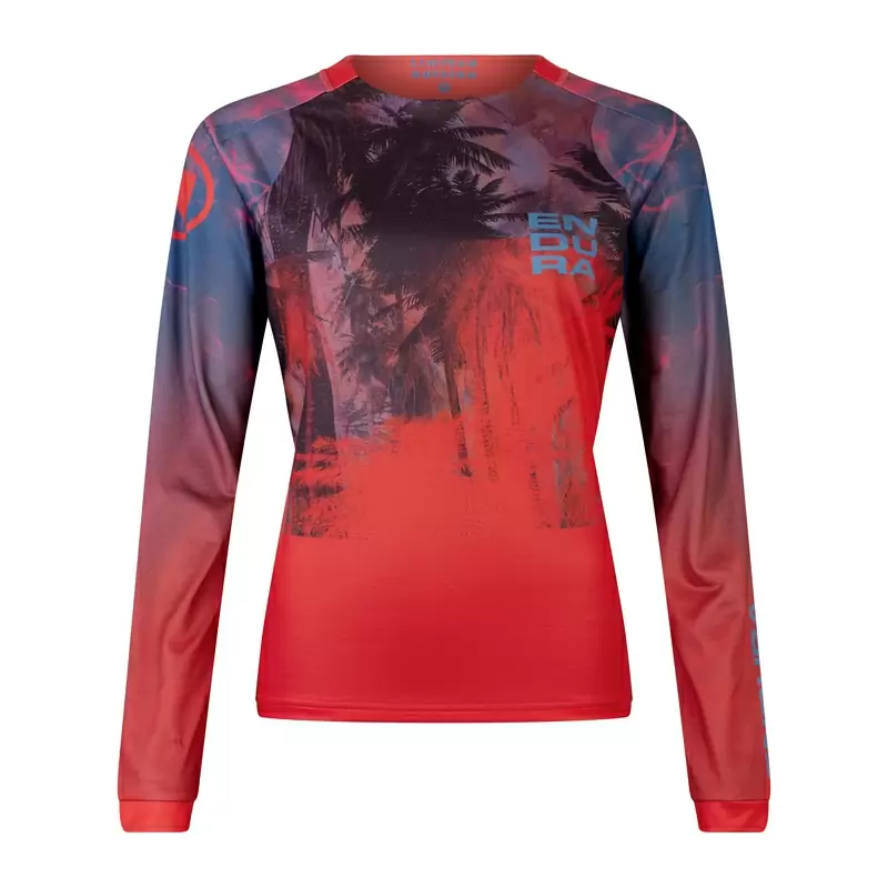 Maglia Manica Lunga Tropical L/S Tee LTD da Donna Arancio Taglia L - image