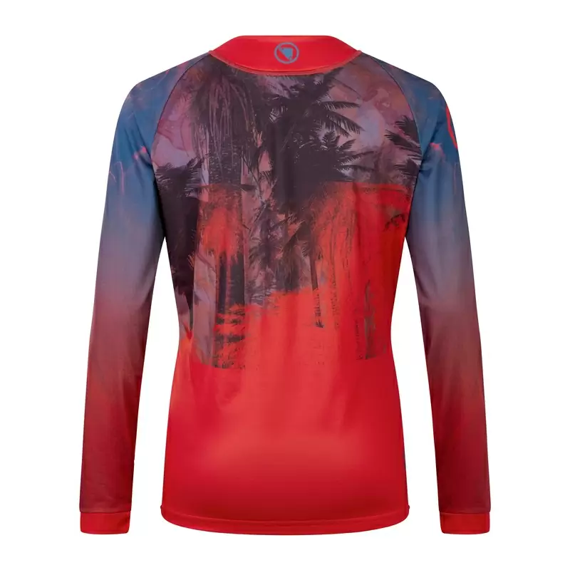 Maglia Manica Lunga Tropical L/S Tee LTD da Donna Arancio Taglia L #1