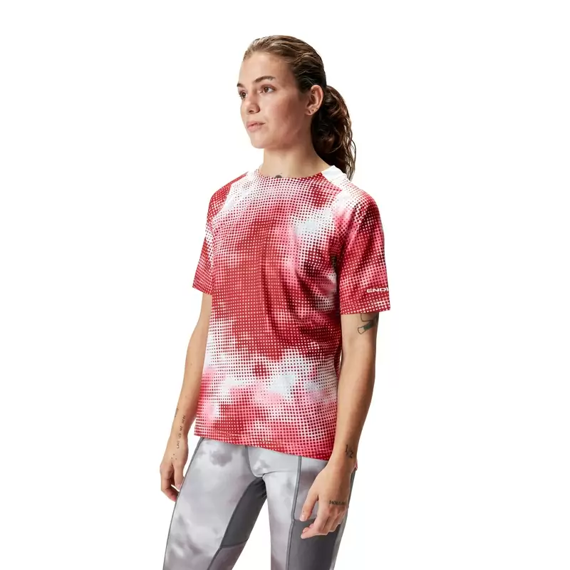 Pixel Cloud Tee Women's Short Sleeve Shirt Orange Size XS #3
