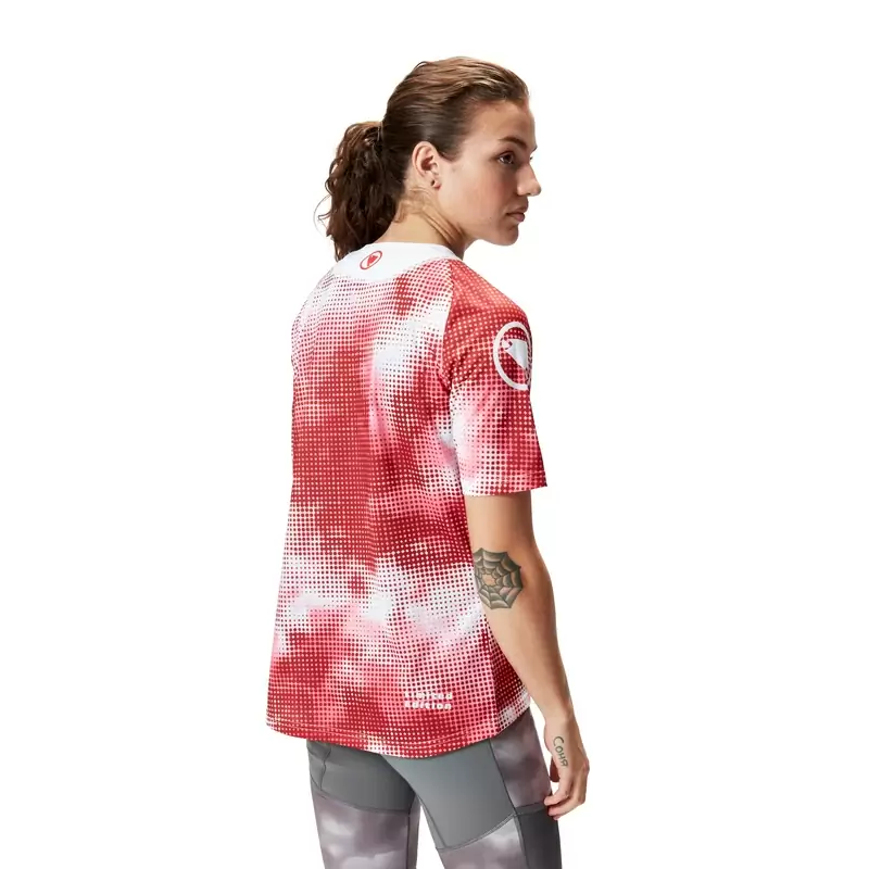 Pixel Cloud Tee Women's Short Sleeve Shirt Orange Size XS #4
