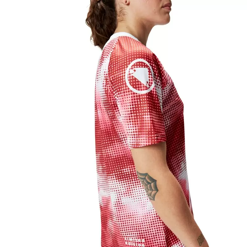 Pixel Cloud Tee Women's Short Sleeve Shirt Orange Size XS #7