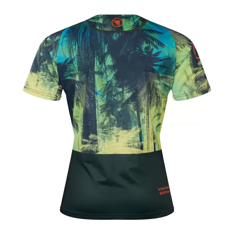 Maglia Manica Corta Tropical Tee LTD Grafica da Donna Verde Taglia L #1