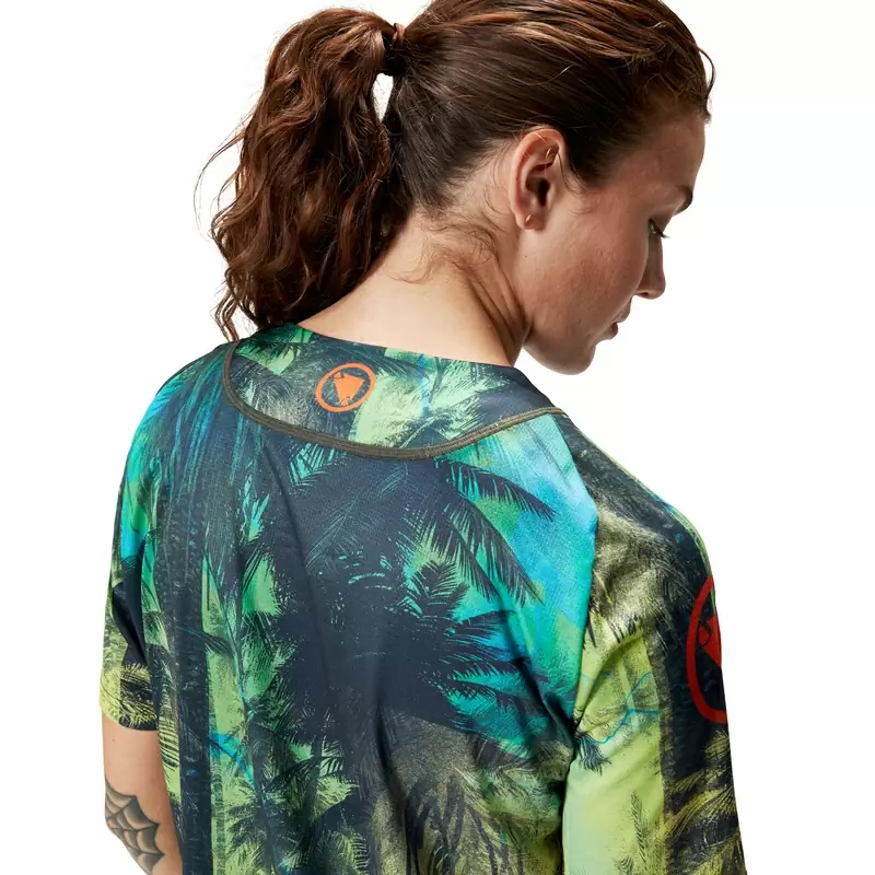 Maglia Manica Corta Tropical Tee LTD Grafica da Donna Verde Taglia L #6