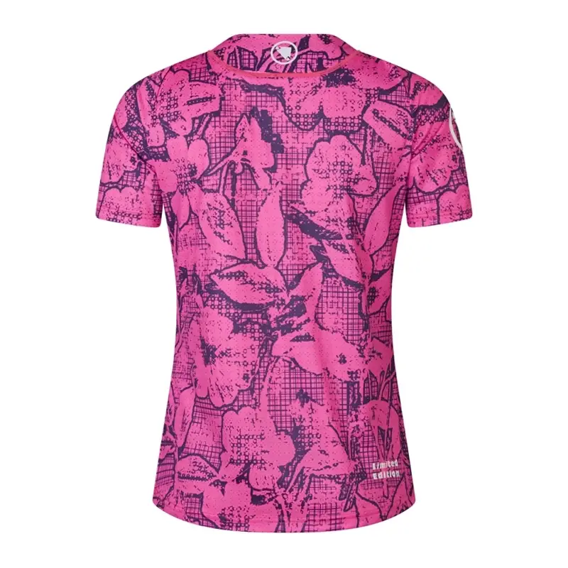 MTB Sleeve Short Short Grid Floral Ltd Woman Rosa Size XS #1