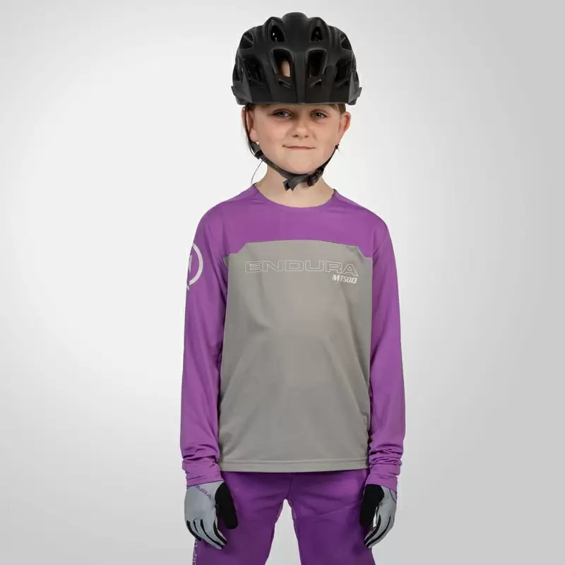 Maglia Manica Lunga MT500 Burner L/S Jersey da Bambina Viola Taglia L (11-12 anni) #2