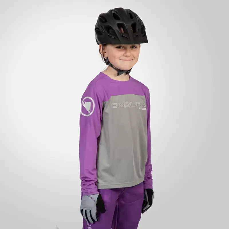 Maglia Manica Lunga MT500 Burner L/S Jersey da Bambina Viola Taglia L (11-12 anni) #3