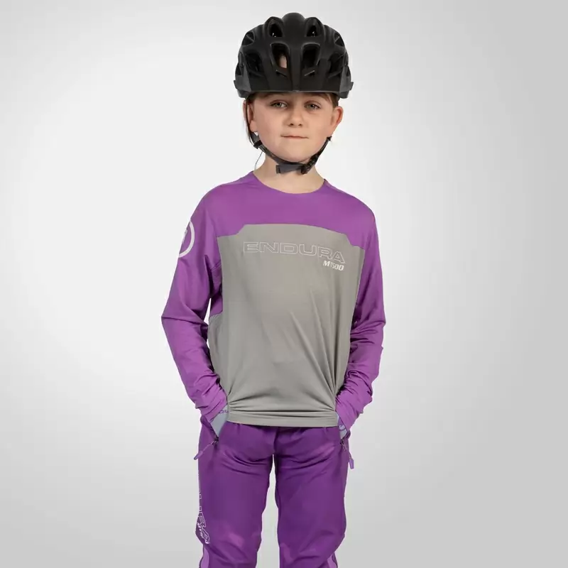 Maglia Manica Lunga MT500 Burner L/S Jersey da Bambina Viola Taglia L (11-12 anni) #4