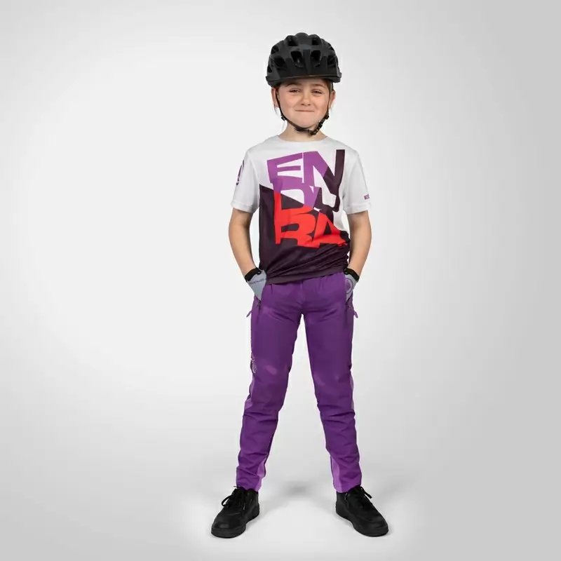 Maglia a Manica Corta SingleTrack Core Tee da Bambino Viola Taglia S (7-8 anni) #6