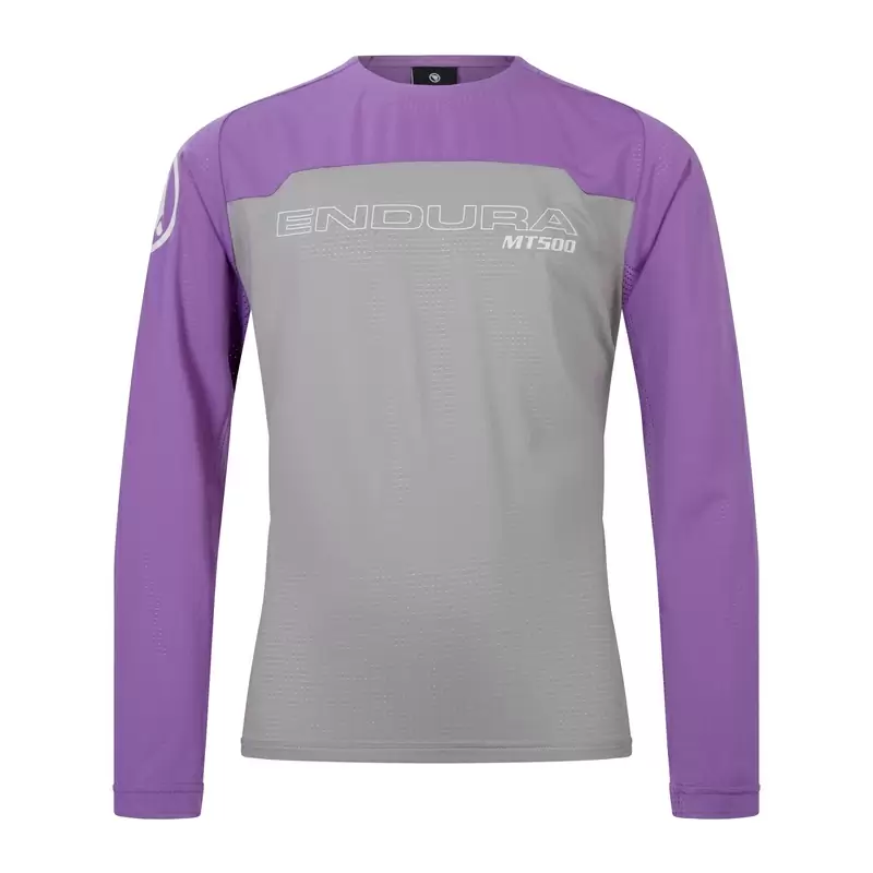 Langarmshirt MT500 L/S Jersey für Kinder Lila Größe S (7-8 Jahre) - image