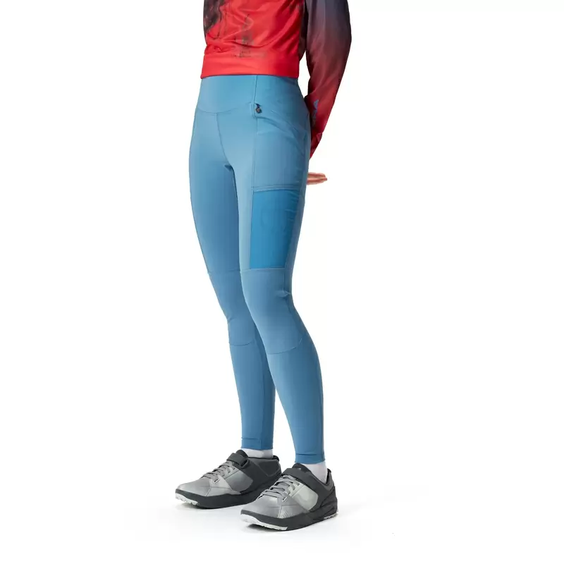 Pantaloni Lunghi SingleTrack Legging da Donna Blu Taglia L #3