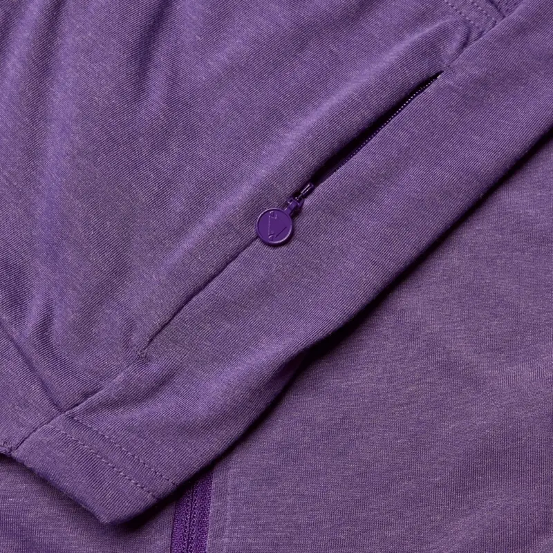 Loop Gezippte Gravel Kurzarmstrickjacke Damen Heater Größe XXL #3