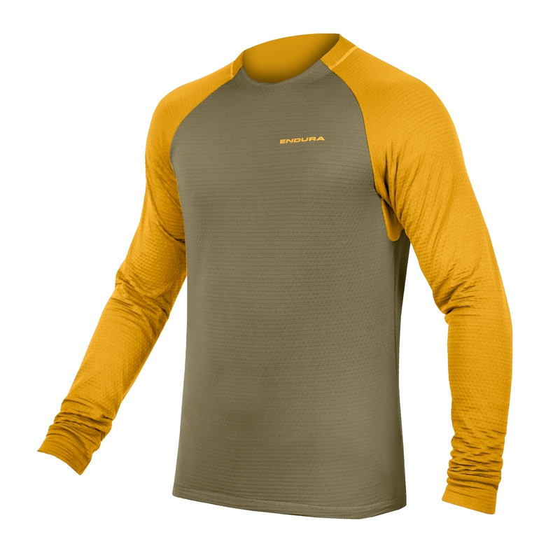 Maglia MTB Invernale Singletrack Fleece Verde Taglia XL