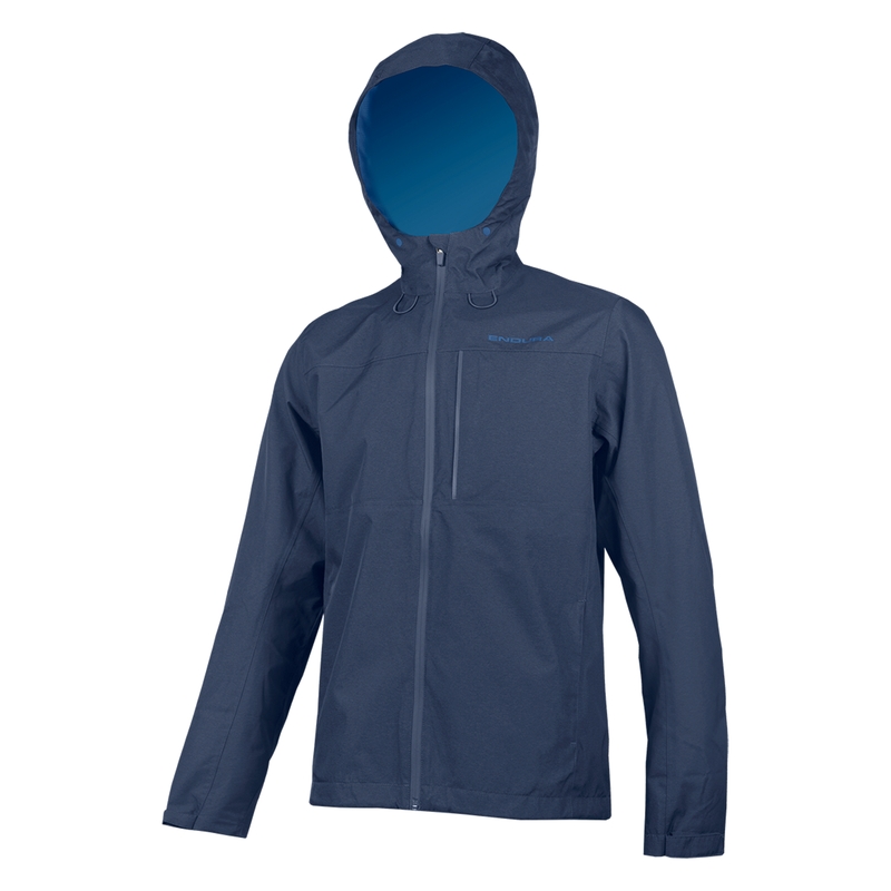 Imperméable Hummvee Veste imperméable à capuche bleue Taille 4XL