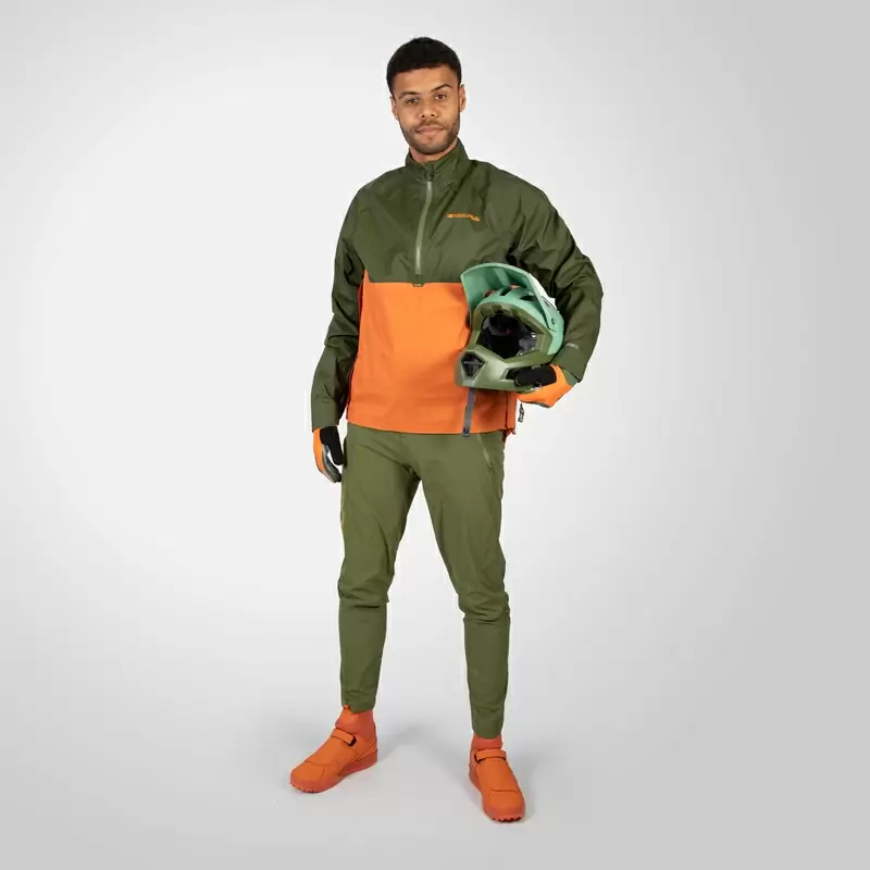 Rainwear MT500 Lite Jersey Impermeable Verde/Naranja Talla XS #4
