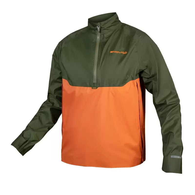 Jersey Impermeable Rainproof MT500 Lite Verde/Naranja Talla L - image