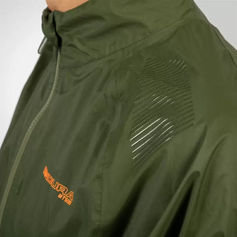 Jersey Impermeable Rainproof MT500 Lite Verde/Naranja Talla L #10