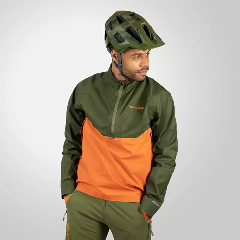 Jersey Impermeable Rainproof MT500 Lite Verde/Naranja Talla L #2