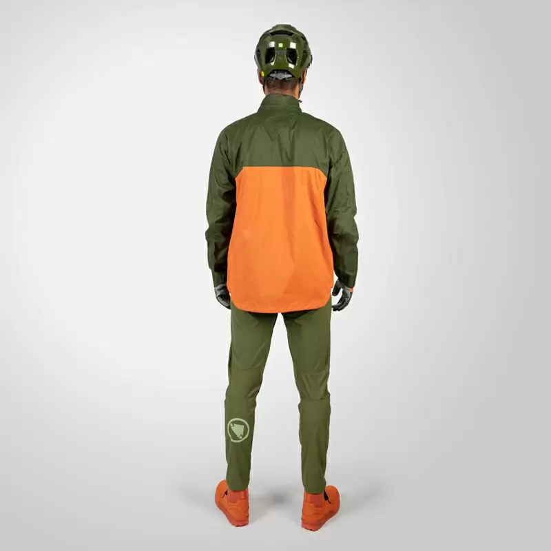 Jersey Impermeable Rainproof MT500 Lite Verde/Naranja Talla L #5