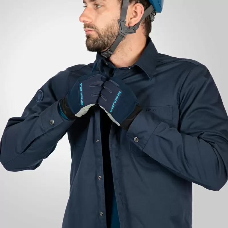Hummvee Shacket Shirt Blue Size XL #13