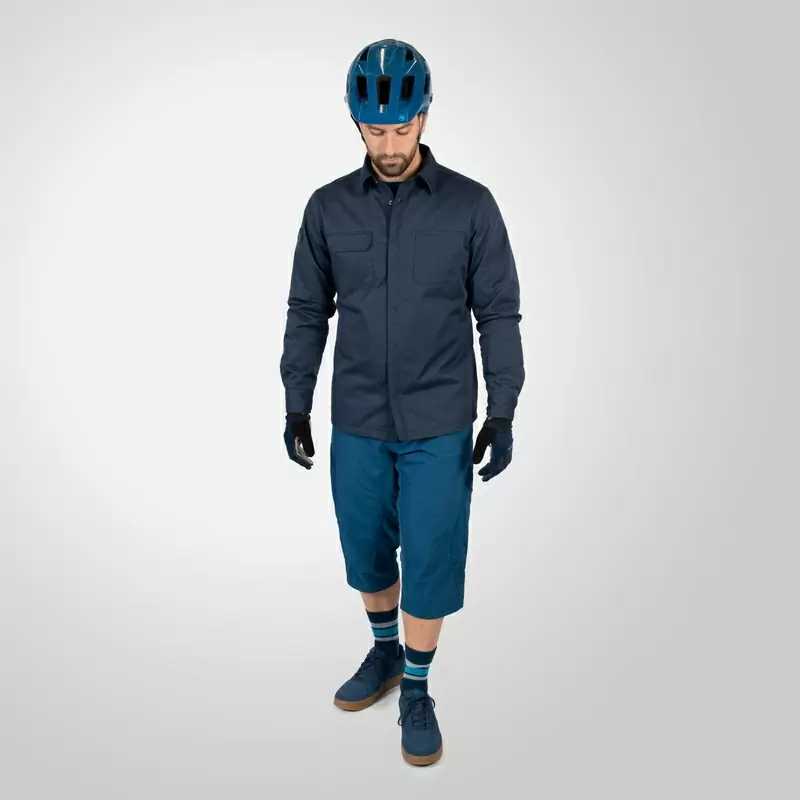 Camisa Hummvee Shacket Azul Tamanho XXL #7