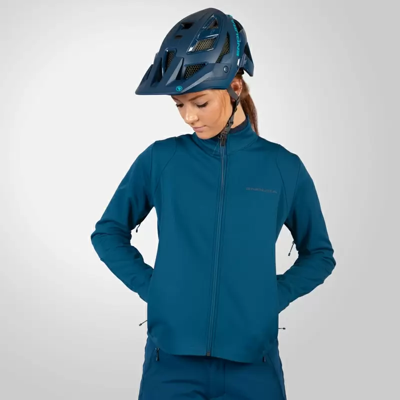 SingleTrack Softshell Ghillie Jacke für Damen, Blau, Größe XS #2