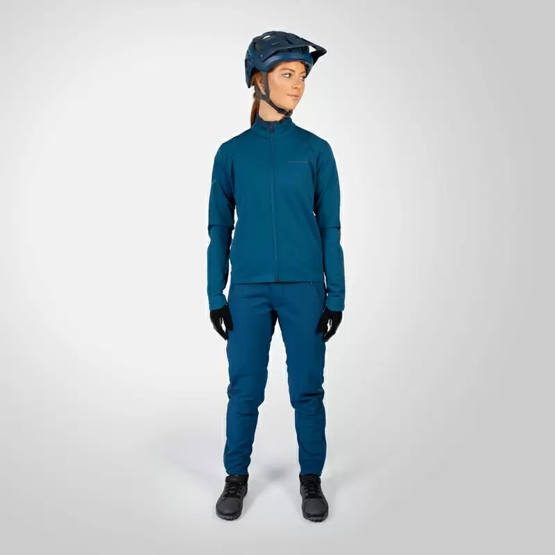 SingleTrack Softshell Ghillie Jacke für Damen, Blau, Größe XS #6