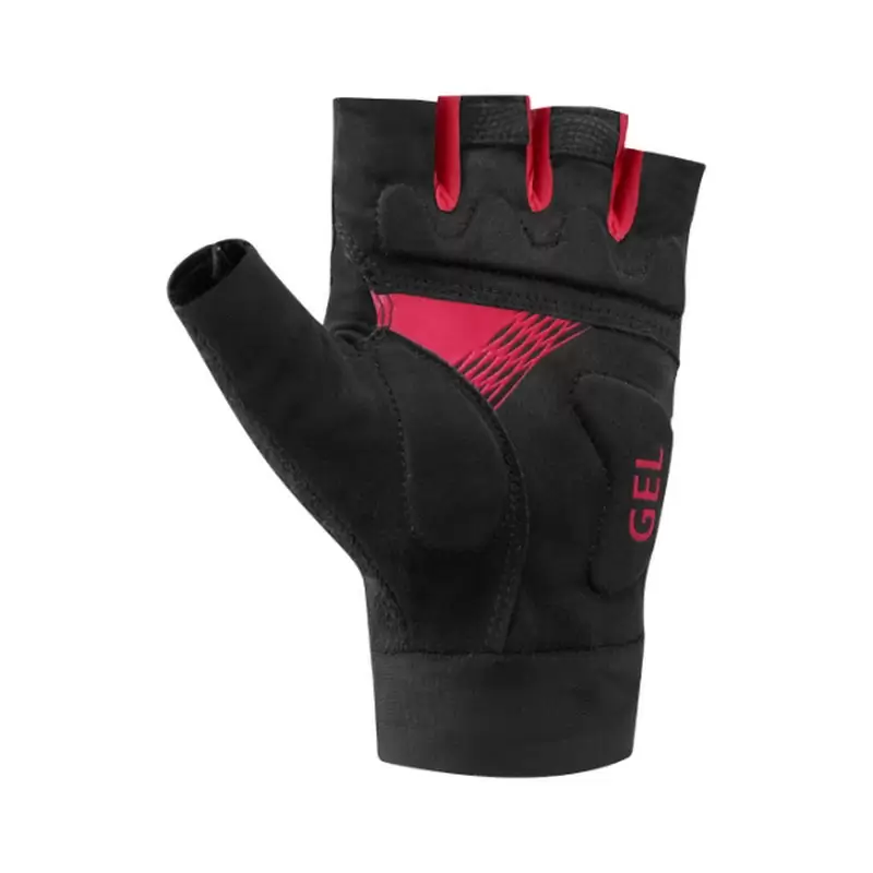 Classic Short Gloves Black/Red Size S #1