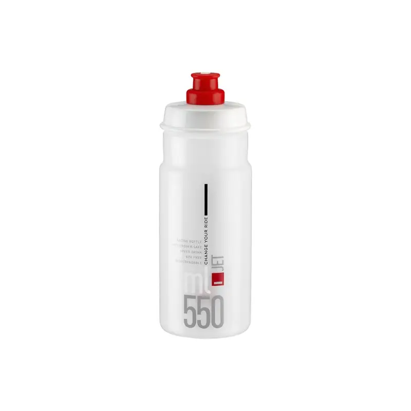 Borraccia Jet 550ml Trasparente/Rosso - image