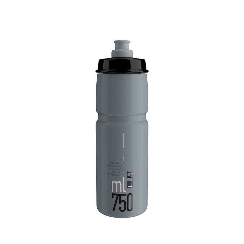 Jet-Flasche 750ml Grau/Schwarz