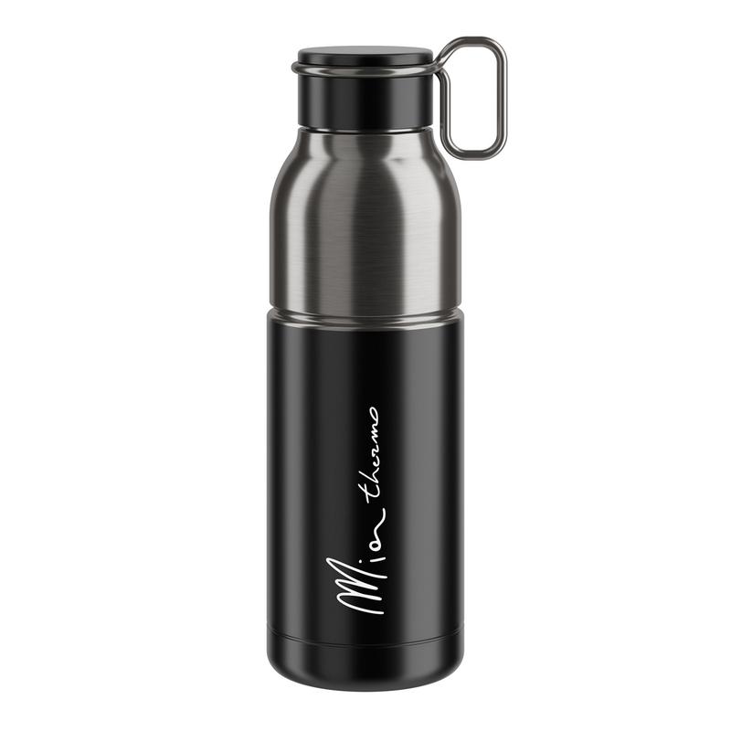 Garrafa Térmica Mia 550ml Preto/Aço Prateado