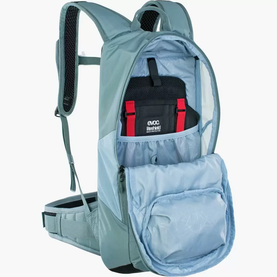 FR LITE RACE 10 Backpack With Back Protector 10L Light Blue Size M/L #1