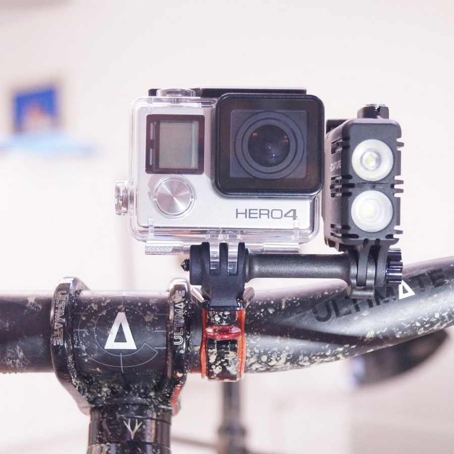 Éclairage avant pour caméra d'action, vélo de capture, 600 lumens, avec support de guidon