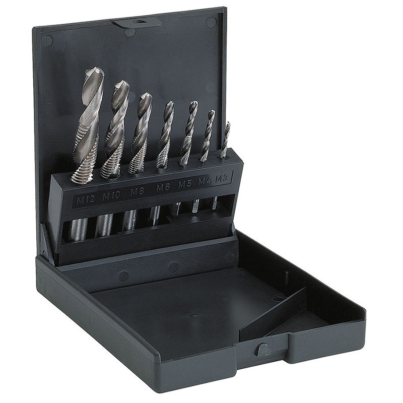 Square drive taps, for drilling, tapping and milling, M 3 x 0.5 - Code 37026