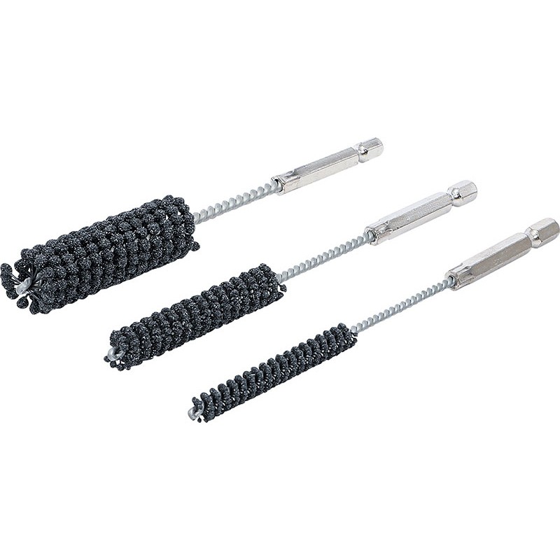 Jeu de 3 pièces, ponceuses avec billes abrasives, raccord 1/4Ö, grain 60/8 - Code BGS1272