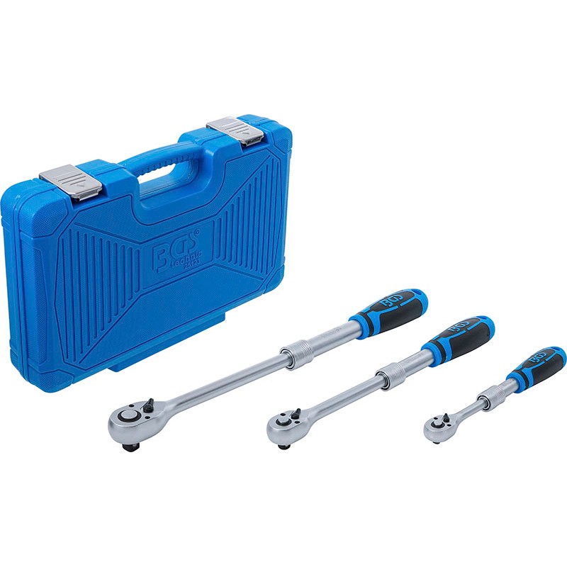 Set of 3 Pcs, Extendable Rev. Jacks, Connection 1/4Ö-3/8Ö-1/2Ö - Code BGS25123