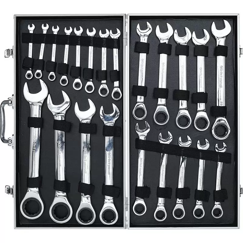 Set 22 Pcs, Combination Ratchet Wrenches, 6-32 Mm - Code BGS30009 #5