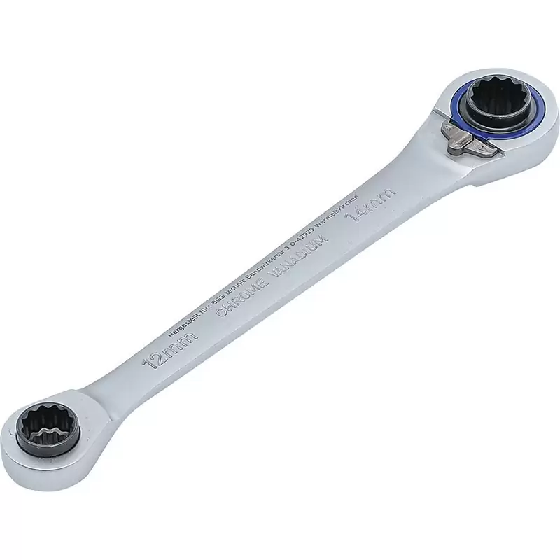 Double Ratchet Wrench Polig.10X12-14X17Mm - Code BGS30818 #2