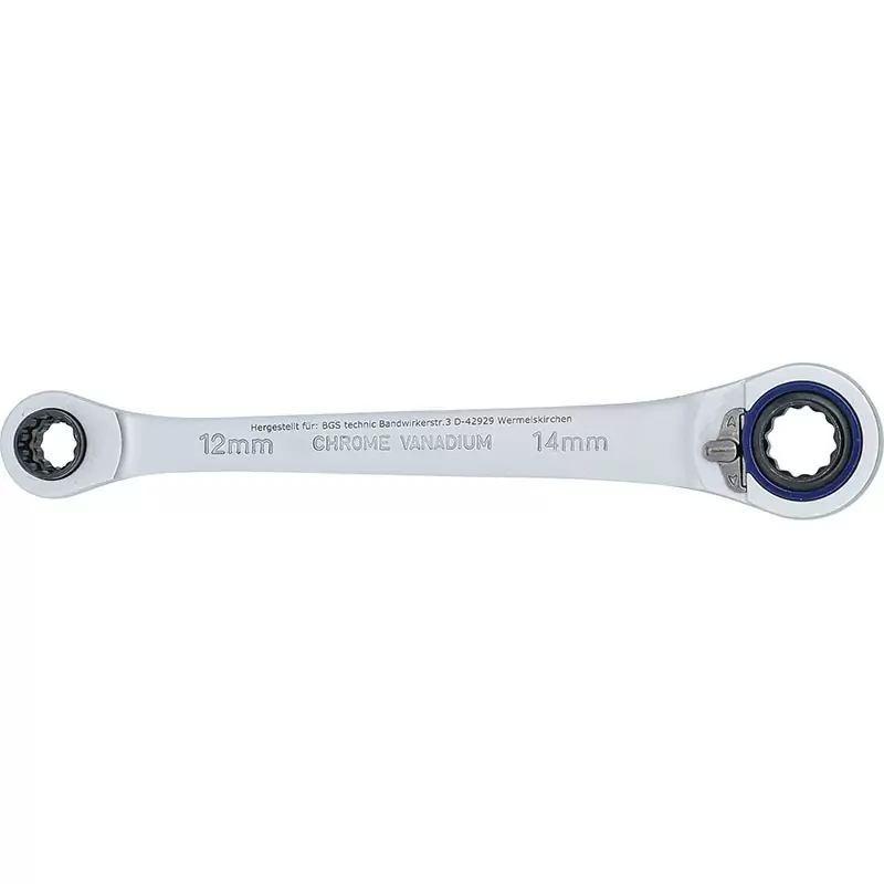 Double Ratchet Wrench Polig.10X12-14X17Mm - Code BGS30818 #3